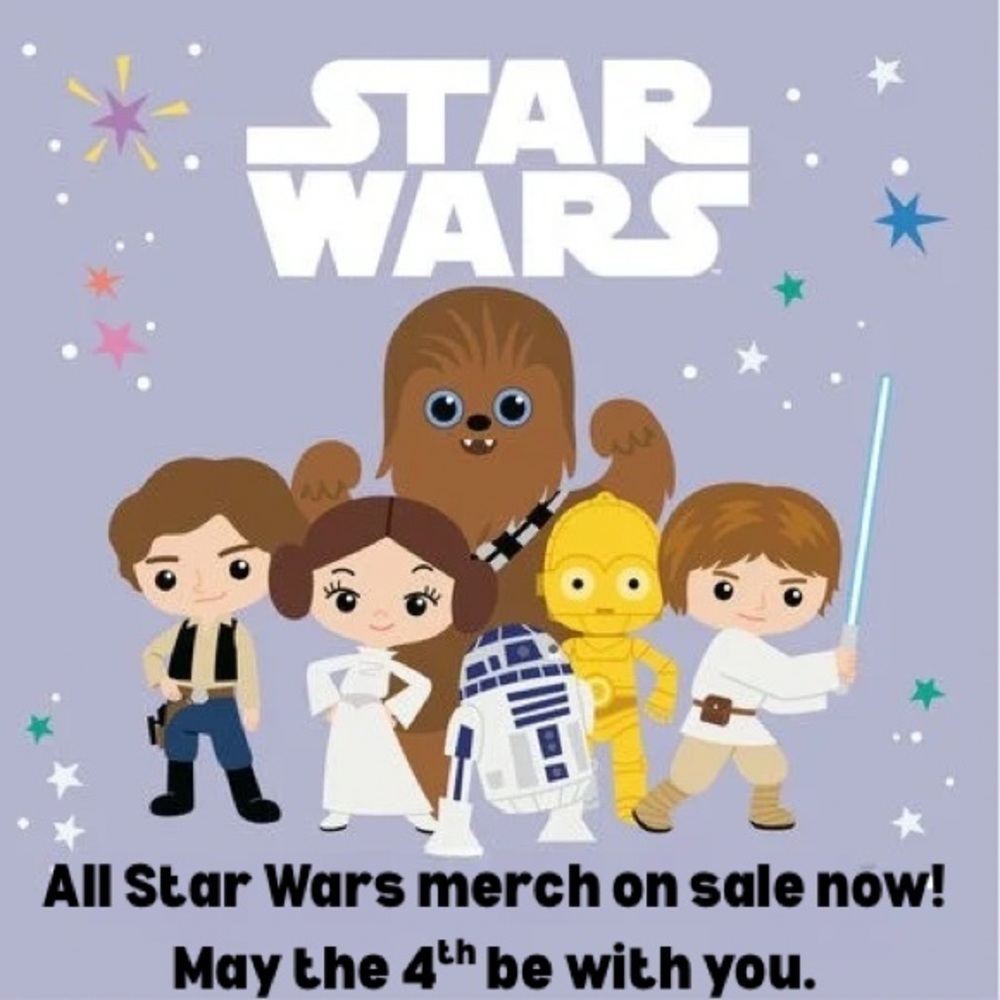 Star Wars items! May the Fourth be with you.